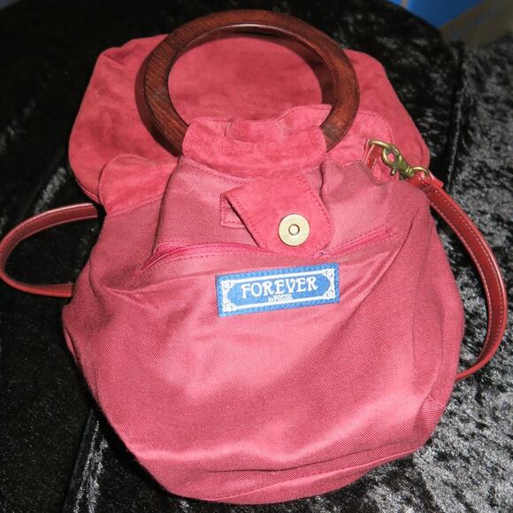 Forever Fossil Vintage Purse Key Wooden Boho beaded floral embroidery Crossbody - Picture 12 of 15